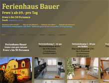 Tablet Screenshot of ferienhaus-bauer.eu